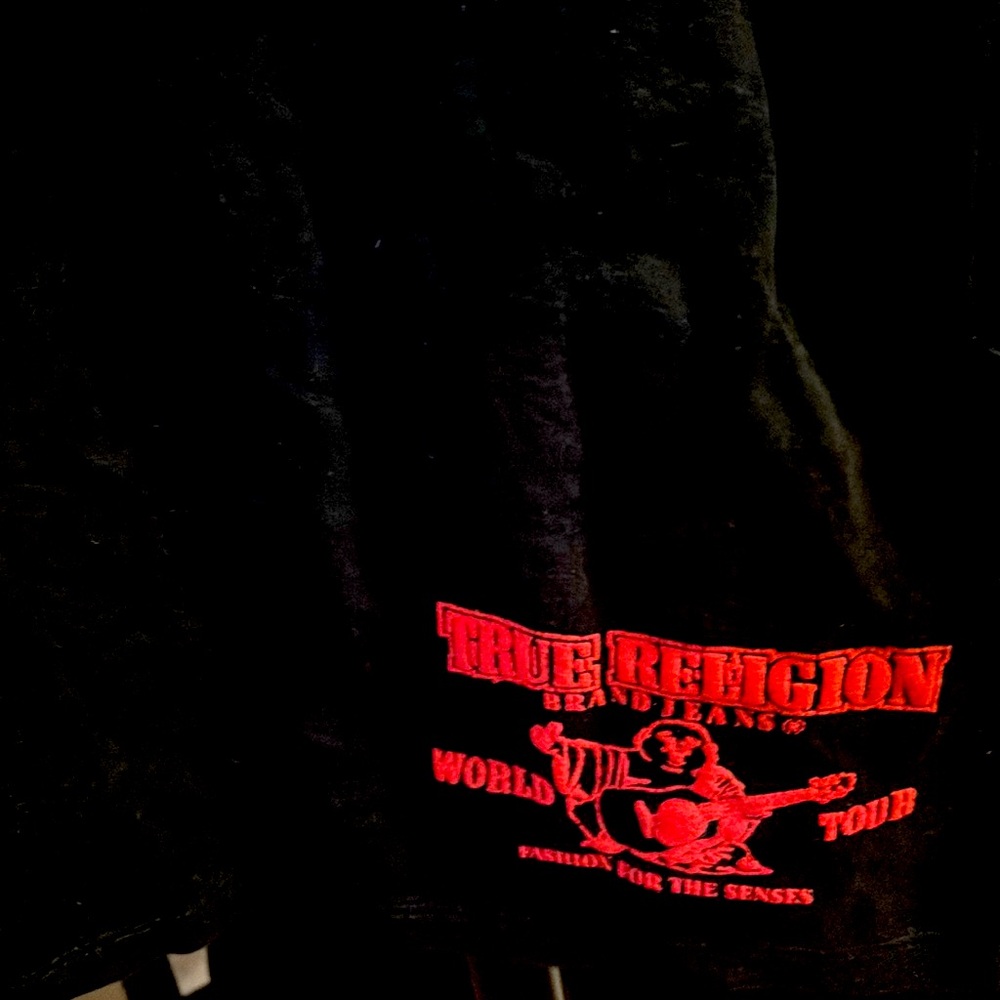 True Religion Women's Black and Red Graphic Tee - Picture 7 of 7